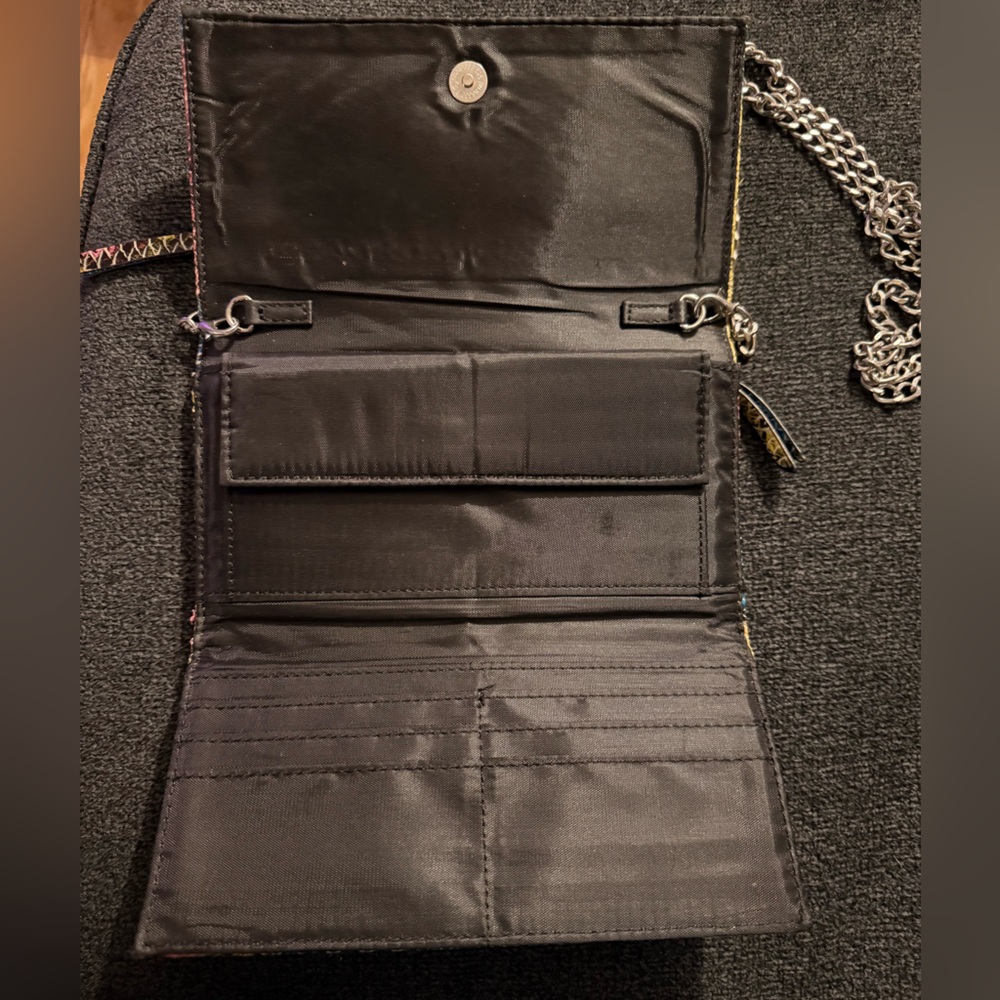 Multicolor Snakeskin Chain Wallet - Picture 2 of 2